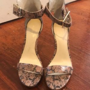 Calvin Klein wrap around ankle heeled sandal